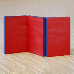 Мат гимнастический складной 2х3х0,2м ПРОФИ (иск. кожа, 3 сложения) МС200-10 Мат гимнастический складной 2х3х0,2м ПРОФИ (иск. кожа, 3 сложения) МС200-10