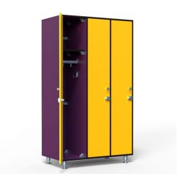 Шкаф для раздевалок HPL ТС 1-22 900х500х1850 мм