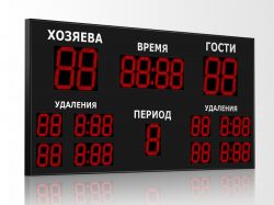 Табло для хоккея 2700x1300 мм ER 0.5 Кд красный