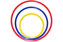 Обруч гимнастический плоский 30 см Обруч гимнастический плоский 30 см