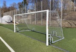Ворота футбольные юношеские 5х2 м алюминиевые 100х120 мм мобильные SPORTWERK (SpW-AG-500-4Z) Ворота футбольные юношеские 5х2 м алюминиевые 100х120 мм мобильные SPORTWERK (SpW-AG-500-4Z)