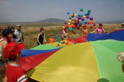 Парашют-гигант с ручками d=3м Парашют-гигант с ручками d=3м