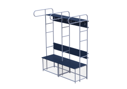 Место хоккеиста 2-х секционный 2270х1160х875 мм