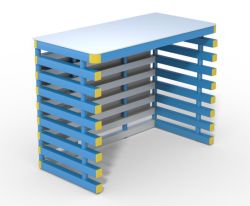 Стол тренера для бассейна 1200х600х800 мм