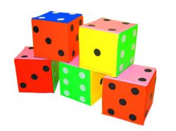Мягкий куб "Игральные кости" 30х30х30см