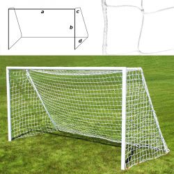 Сетка для футбольных ворот 5х2 м d=2,5 мм яч. 100х100 мм (глуб. 0,8/1,2 м)