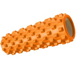 Ролик для йоги 45х14 см (ЭВА/АБС) оранжевый
