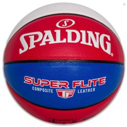 Мяч баскетбольный SPALDING Super Flite №7 (композит) красно-сине-белый