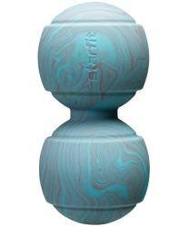 Мяч для МФР двойной STARFIT RB-107 12,5х6,3 см (голубой/серый)