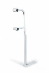 Кронштейн для хореографического (балетного) станка напольный двухрядный "Грация" белый