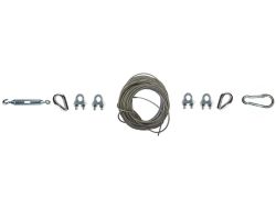 Талреп для фиксации и натяжения разделительных дорожек трос в ПВХ оболочке 51 м Талреп для фиксации и натяжения разделительных дорожек трос в ПВХ оболочке 51 м