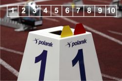 Тумба с номером дорожки и указателем фальстарта POLANIK LM-45 45 см 10 шт.