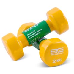 Гантели для аэробики виниловые BRONZE GYM BG-FA-VD 2 кг