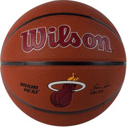 Мяч баскетбольный WILSON NBA Mia Heat №7 (композит) Мяч баскетбольный WILSON NBA Mia Heat №7 (композит)
