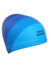 Шапочка для плавания текстильная MADWAVE LONG HAIRS Adult Lycra (синий) Шапочка для плавания текстильная MADWAVE LONG HAIRS Adult Lycra (синий)