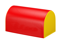 Мягкий модуль "Маленький высокий полуцилиндр" 70х39х37 см Мягкий модуль "Маленький высокий полуцилиндр" 70х39х37 см