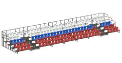 Трибуна сборно-разборная 5-ти рядная на 144 места СТ-420 Трибуна сборно-разборная 5-ти рядная на 144 места СТ-420