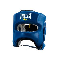 Шлем боксерский EVERLAST Elite Leather (синий) Шлем боксерский EVERLAST Elite Leather (синий)