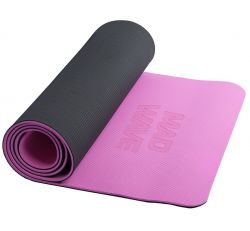 Коврик для йоги MADWAVE Yoga Mat TPE double layer 183х61х0,6 см (розовый)