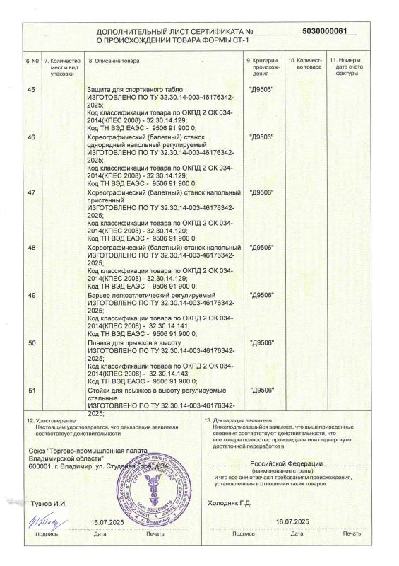 Сертификат о происхождении товара СТ-1 Сертификат о происхождении товара СТ-1