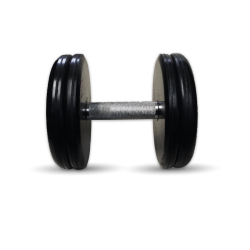 Гантель с вращающейся ручкой КЛАССИК (11-20 кг) MB Barbell MB-FdbEM-B 19 кг