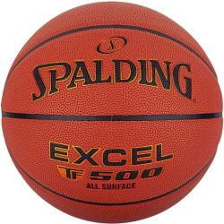 Мяч баскетбольный SPALDING TF-500 Excel In/Out №6 (композит) коричнево-черный Мяч баскетбольный SPALDING TF-500 Excel In/Out №6 (композит) коричнево-черный