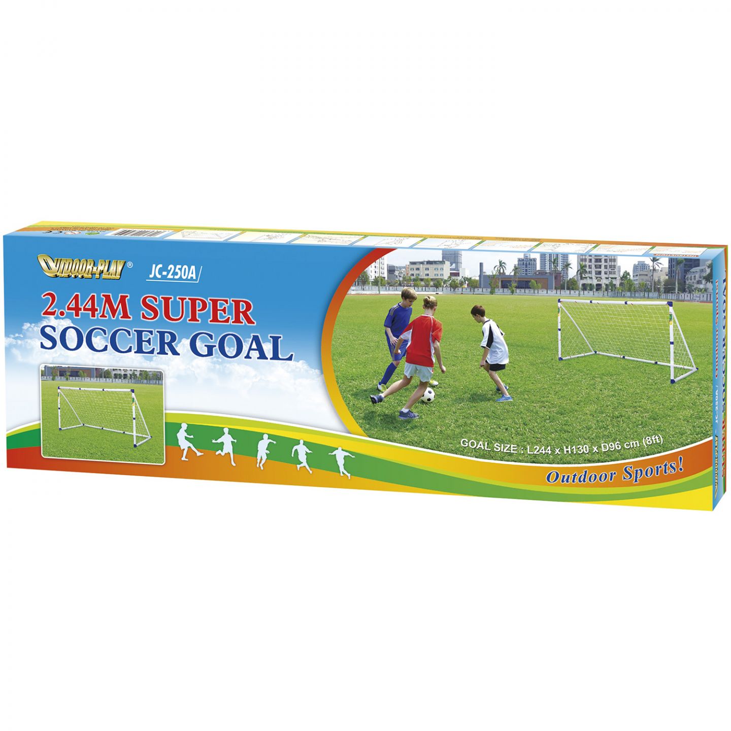 Купить ворота футбольные игровые dfc 8ft super soccer 2,4х0,96х1,3 м по  цене 7 210 ₽ в Москве