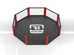 Восьмиугольный ринг MMA TOTALBOX OKT5 напольный d=5 м (без помоста)