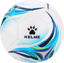 Мяч футбольный KELME Vortex 18.2, 8301QU5021-113 №5 (ПУ) бело-сине-зеленый