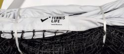 Сетка для большого тенниса TENNIS LIFE TN1-3,5 мм 12,7х1,05 м (одинарное плетение) с тросом Сетка для большого тенниса TENNIS LIFE TN1-3,5 мм 12,7х1,05 м (одинарное плетение) с тросом