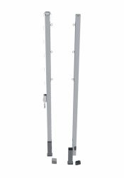 Стойки волейбольные универсальные алюминиевые 80х80 мм со стаканами SPORTWERK (SpW-AUS-2)