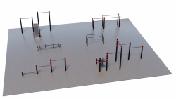 Уличная спортивная площадка Воркаут ТС-3-5