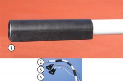 Планка для прыжков с шестом тренировочная POLANIK PTE-045/PTF-045 с петлями