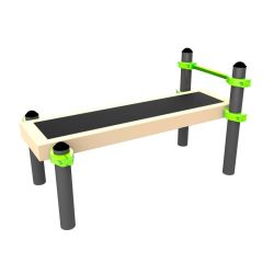 Скамья гимнаст. горизонт. для поднимания туловища из положения лежа на спине ZAVODSPORTA W234 GTO