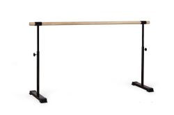 Станок хореографический (балетный) переносной однорядный "Профи" с резиновыми накладками (дуб)