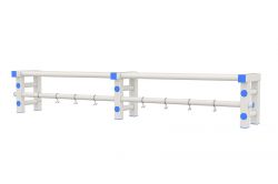 Полка-вешалка 200х32х35см