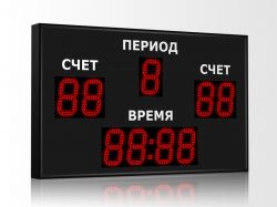 Универсальное табло 900x550 мм (4 индикатора) R 0.5 Кд