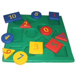 Мат детский сенсорный Цифры и фигуры 1300х1300х50 мм