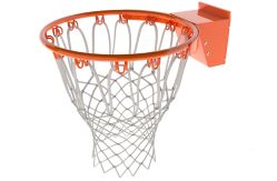 Кольцо баскетбольное тренировочное с амортизатором №7 (пруток 20 мм) оранжевый, с сеткой СТП-238