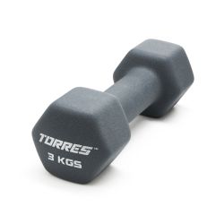 Гантель металлическая в неопреновой оболочке TORRES 3 кг