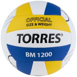Мяч волейбольный TORRES BM1200 №5 (японская микрофибра) Мяч волейбольный TORRES BM1200 №5 (японская микрофибра)