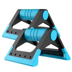 Упоры для отжимания складные Утюжок (голубой)