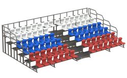 Трибуна сборно-разборная 6-ти рядная на 86 мест СТ-434