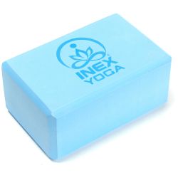 Блок для йоги INEX EVA Yoga Block (с рисунком) голубой