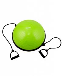 Полусфера "BOSU" STARFIT GB-501 с эспандерами (с насосом) зеленый Полусфера "BOSU" STARFIT GB-501 с эспандерами (с насосом) зеленый