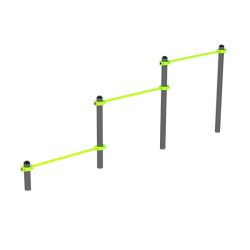 Воркаут Тройной каскад турников для отжиманий и подтягиваний ZAVODSPORTA W247