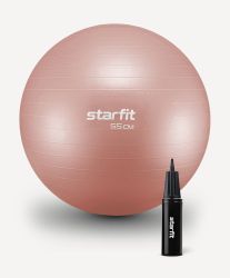 Фитбол STARFIT GB-109 55 см (антивзрыв, с насосом) персиковый