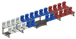 Трибуна сборно-разборная 2-х рядная на 26 мест СТ-241