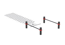 Комплекс для выполнения испытания «Прыжок в длину с места толчком двумя ногами» 108 мм