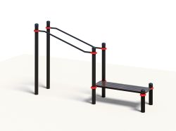 Параворкаут Брусья в подъем со скамьей 89 мм